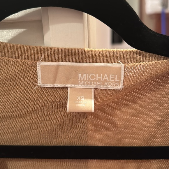 Michael Kors tan zip-up sweater. Size XS. - Picture 3 of 3